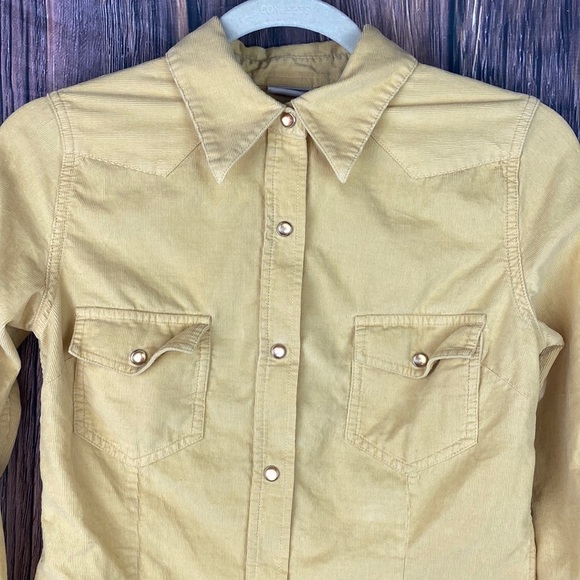 Yellow Corduroy Button Down Shirt - Picture 2 of 10